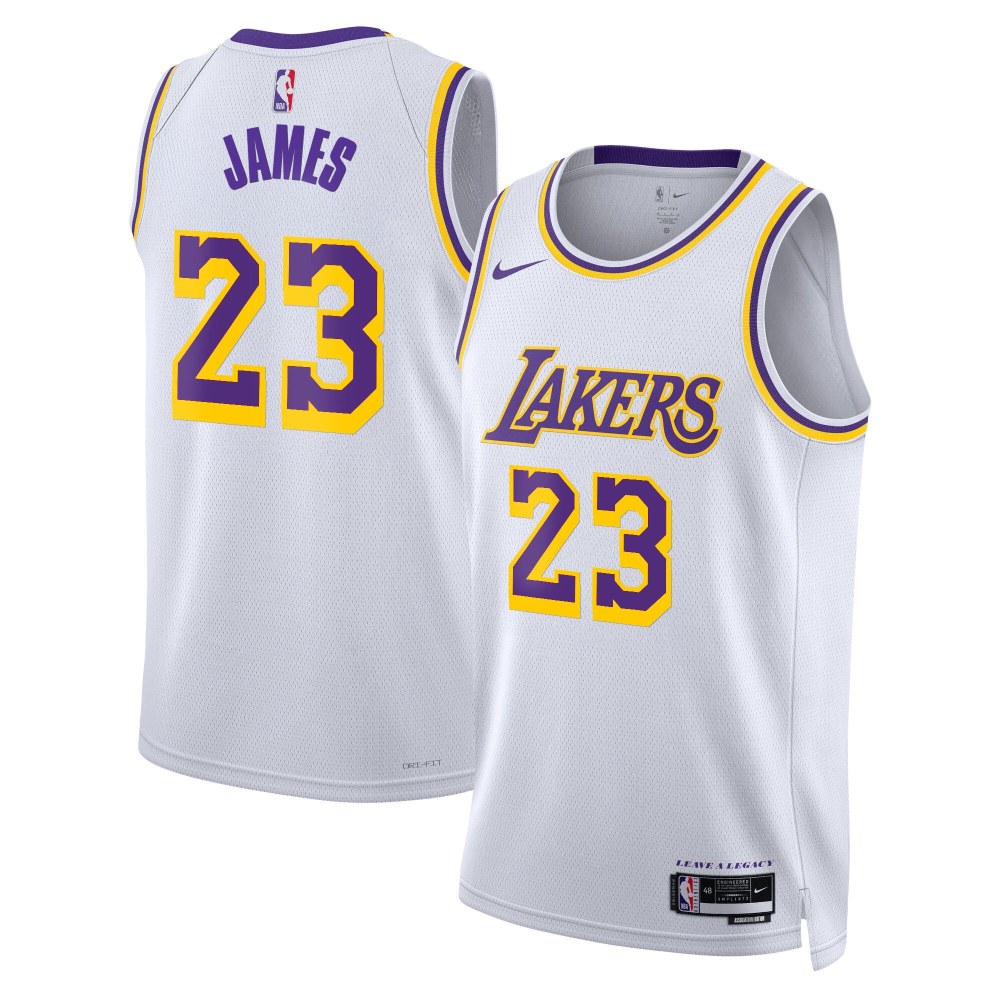 Men Los Angeles Lakers #23 James White 2025 Nike Swingman NBA Jersey